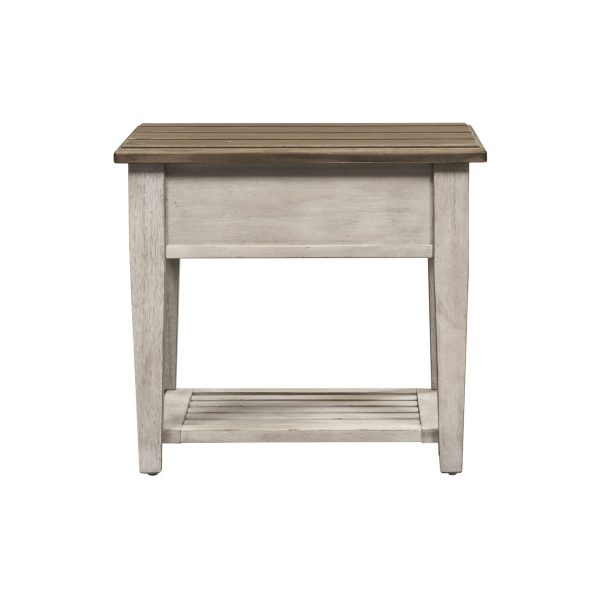 Heartland - Drawer End Table - White-6