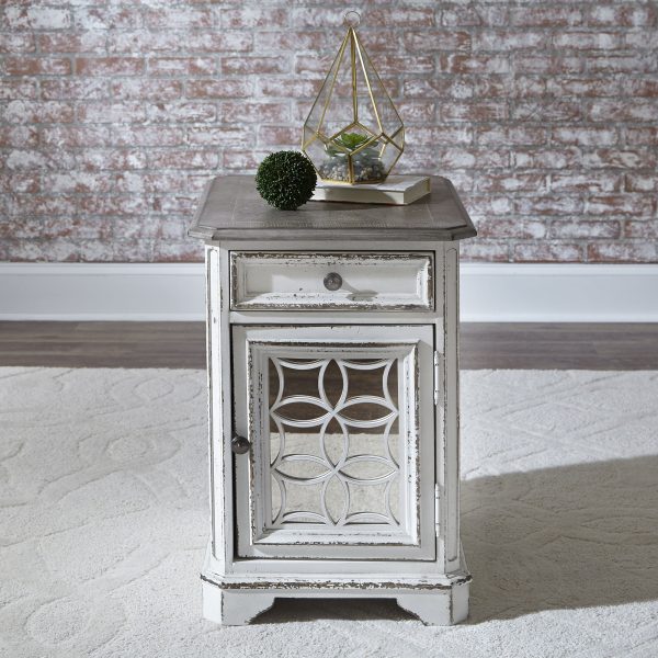 Magnolia Manor - Chair Side Table - White