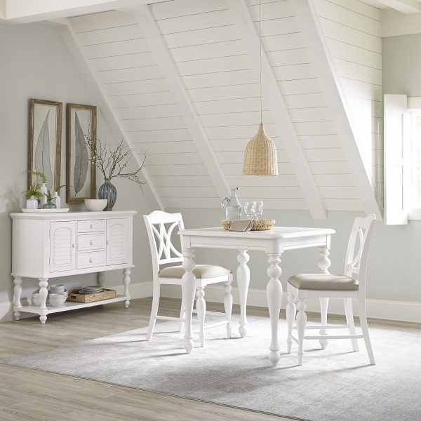 Summer House - 3 Piece Dining Room Set - White