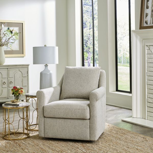 Landcaster - Upholstered Accent Chair - Pebble
