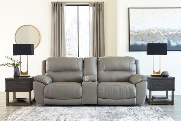 Dunleith - Gray - 3-Piece Power Reclining Sofa