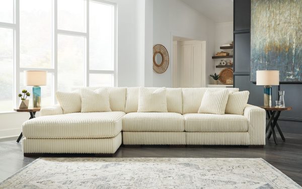 Lindyn - Ivory - 3-Piece Sectional With Laf Corner Chaise