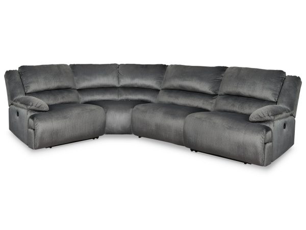 Clonmel - Charcoal - 4-Piece Power Reclining Sectional
