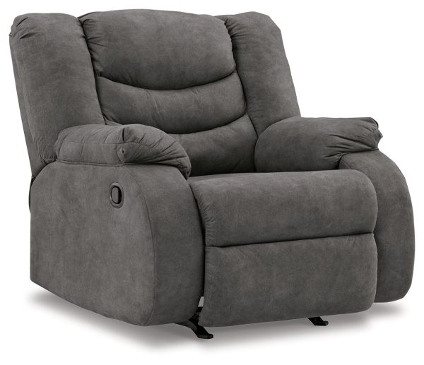 Partymate - Slate - 3 Pc. - 2-Piece Reclining Sectional, Rocker Recliner-5