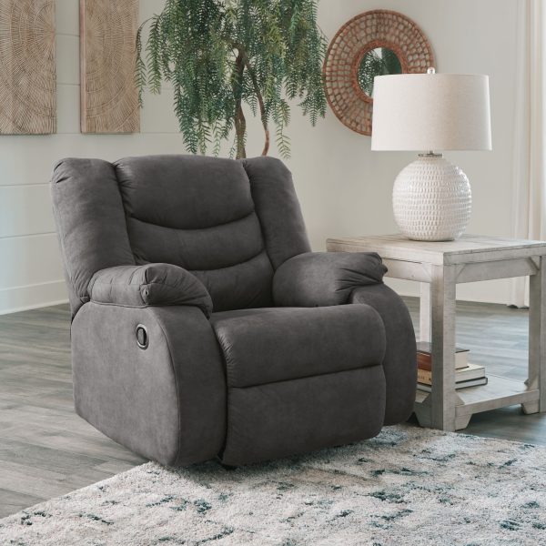 Partymate - Slate - 3 Pc. - 2-Piece Reclining Sectional, Rocker Recliner-6