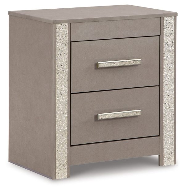 Surancha - Gray - Two Drawer Night Stand-1