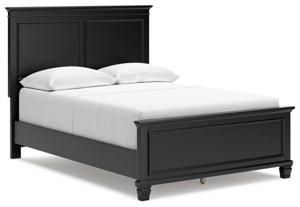 Lanolee - Black - Full Panel Bed-1