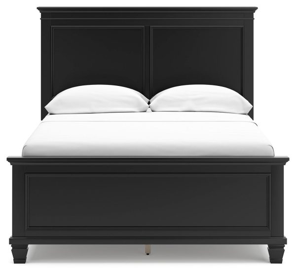 Lanolee - Black - Full Panel Bed-4