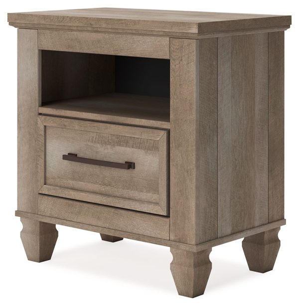 Yarbeck - Sand - One Drawer Night Stand-3