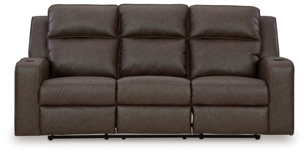 Lavenhorne - Granite - Rec Sofa W/Drop Down Table-3