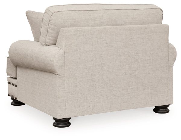 Merrimore - Linen - 2 Pc. - Chair And A Half, Ottoman -5