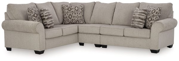 Claireah - Umber - 3-Piece Sectional With Laf Sofa With Corner Wedge-1