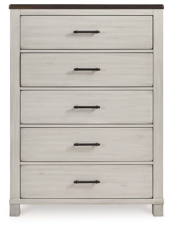 Darborn - Gray / Brown - Five Drawer Chest-4