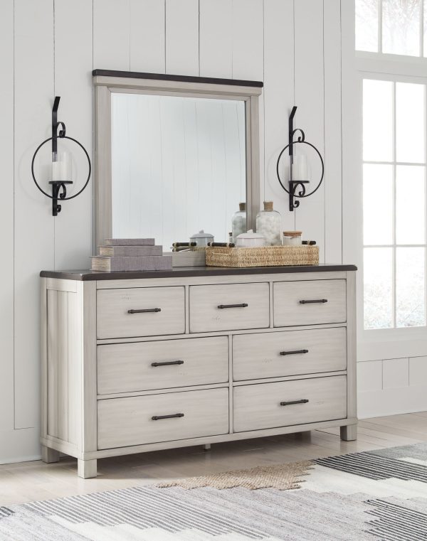 Darborn - Gray / Brown - Dresser And Mirror
