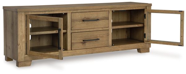Galliden - Light Brown - Extra Large TV Stand -3