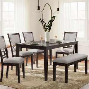 Langwest - Brown - Dining Room Table Set (Set of 6) -1