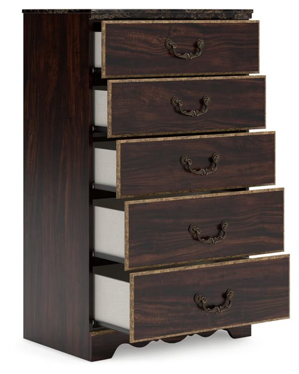 Glosmount - Two-tone - Five Drawer Chest - 3