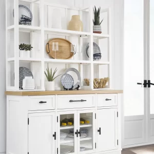 Ashbryn - White / Natural - Dining Room Hutch - 1