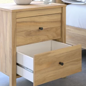 Bermacy - Light Brown - Two Drawer Night Stand - 2