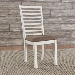 Brook Bay - 6 Piece Leg Table Set (Ladder Chair Back) - White - 2