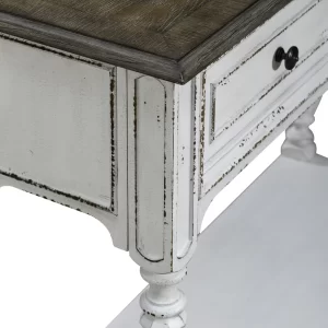 Magnolia Manor - Hall Console Bottom With Shelf For Display & Storage - White - 2