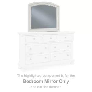 Robbinsdale - Antique White - Bedroom Mirror - 2
